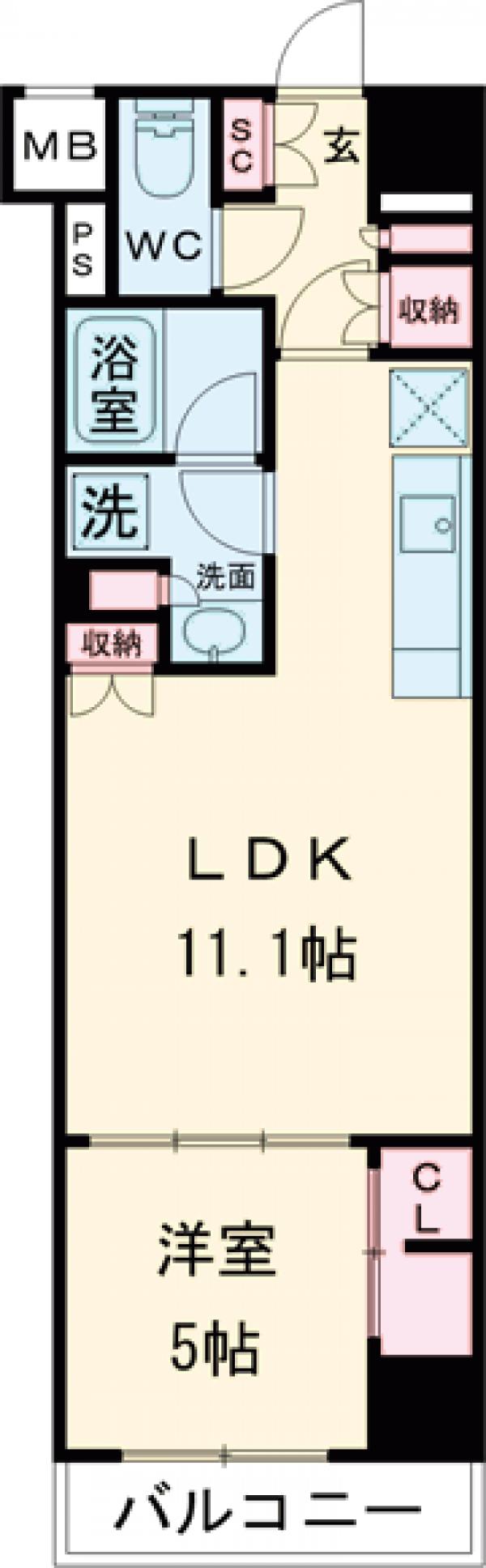 ザ・パークハビオ高円寺レジデンスの間取り