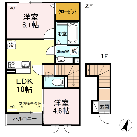 椿の間取り