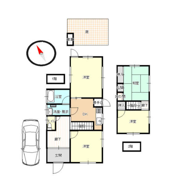 太郎丸戸建の間取り