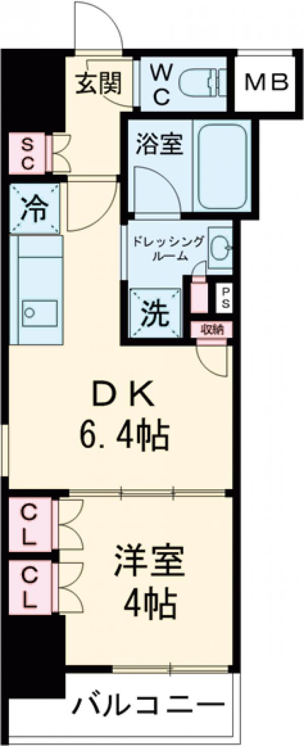 ザ・パークハビオ明大前の間取り