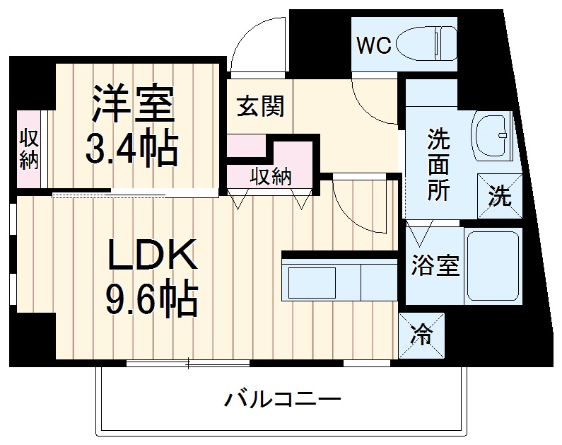 LEO六拾壱番館の間取り