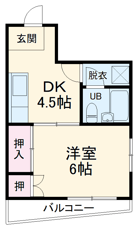 Ｅｉｇｈｔ　ＢｕｉｌｄｉｎｇⅠの間取り