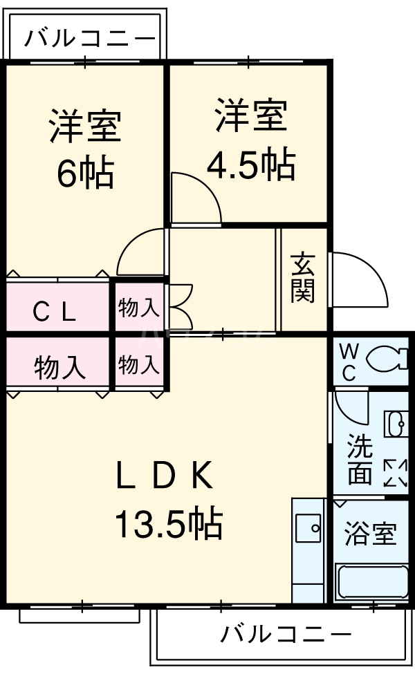 メゾン酒井Aの間取り
