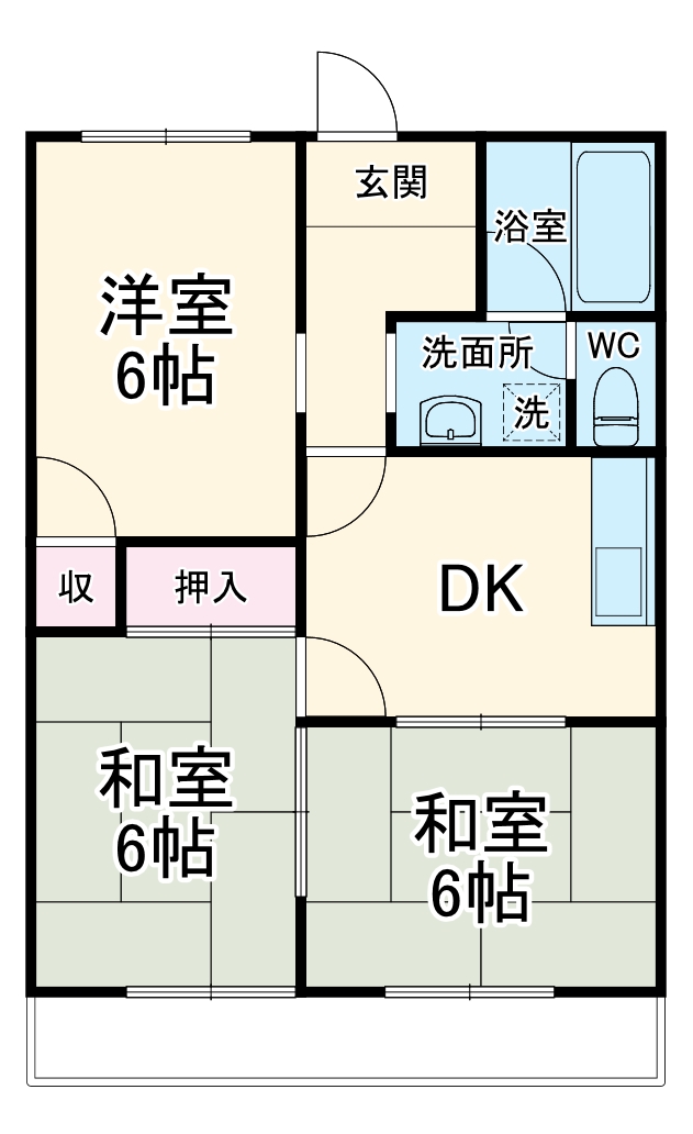 キャッスルオサダの間取り