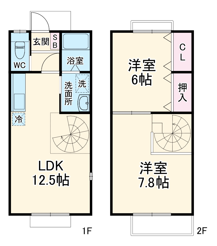 サニーヒル平山の間取り