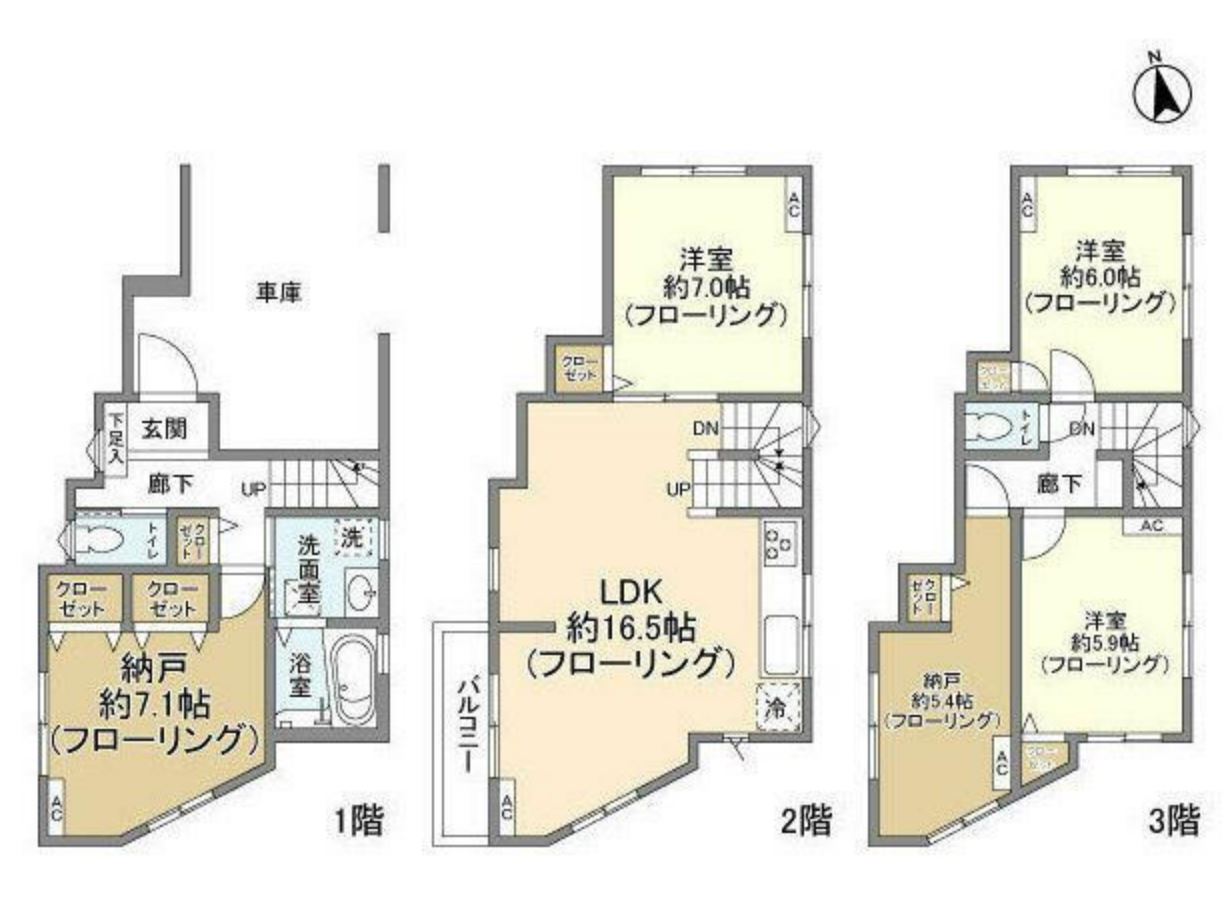 Kolet大田北糀谷の間取り