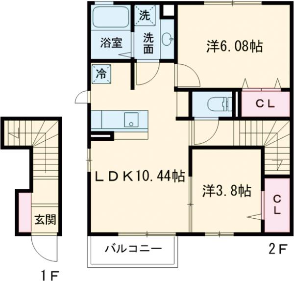 parksideAsami A棟の間取り