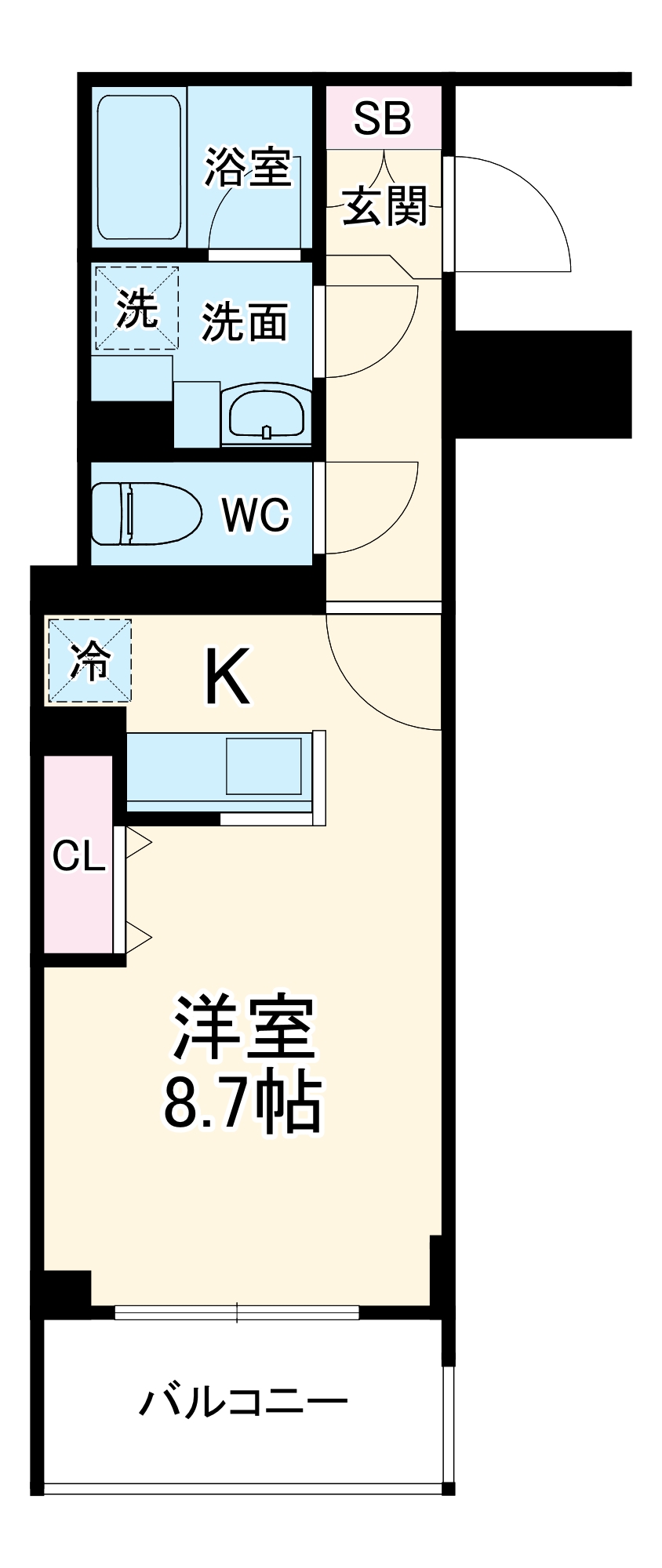 ARCOBALENOMUSASHIKOSUGIⅡの間取り