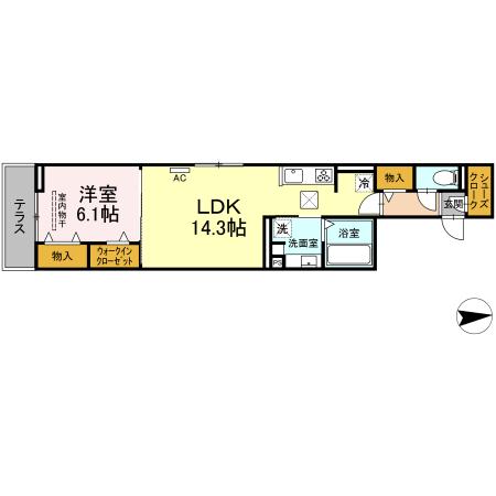 ciel太閤通の間取り