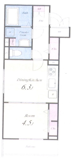 シャルム・ラソワの間取り
