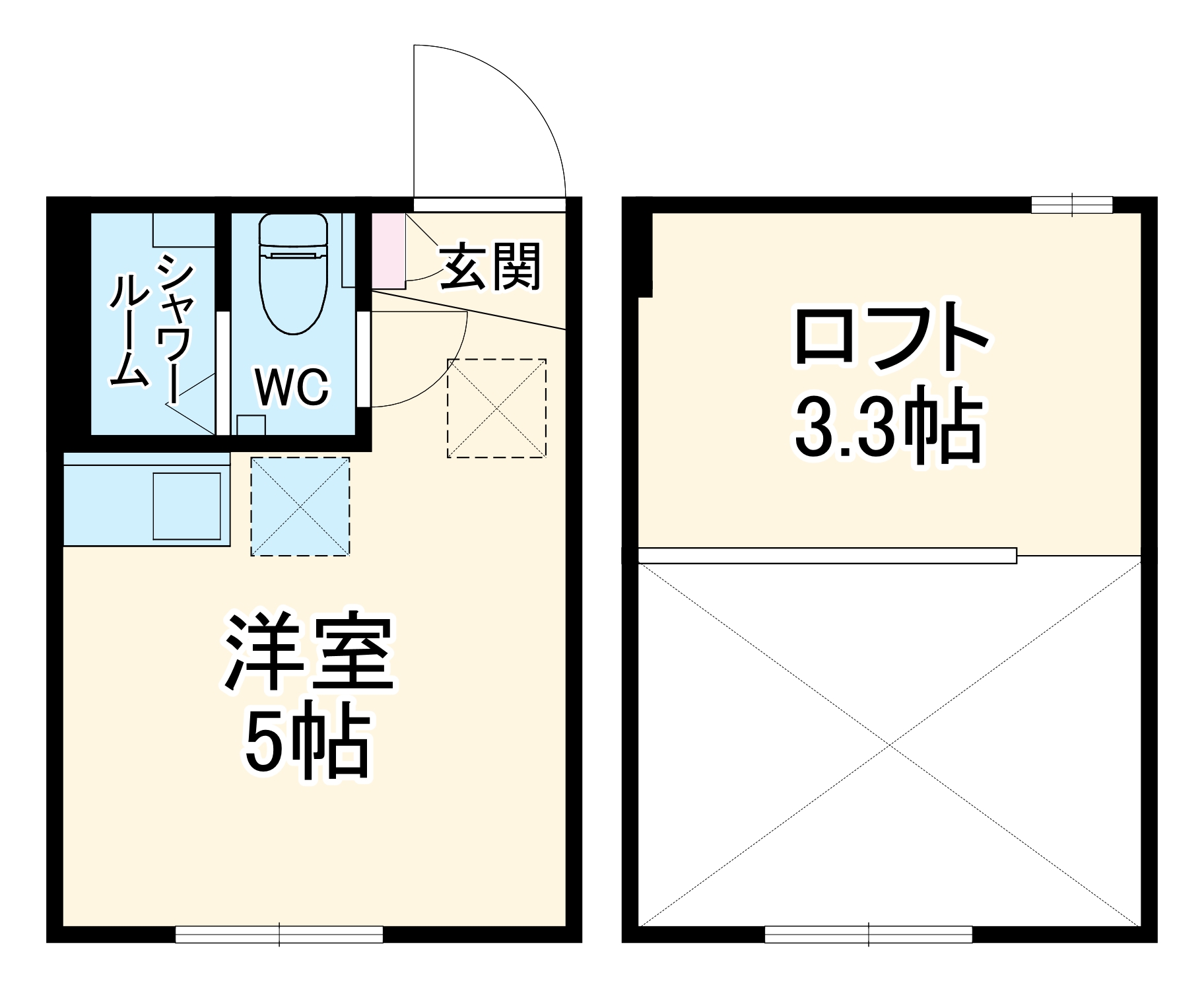 アルファ生田1号棟の間取り