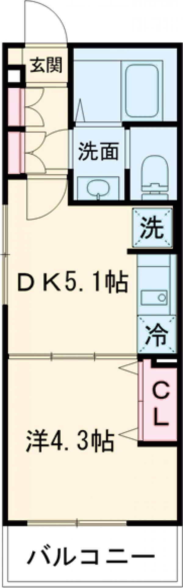 ブランミュール西馬込Ⅱの間取り