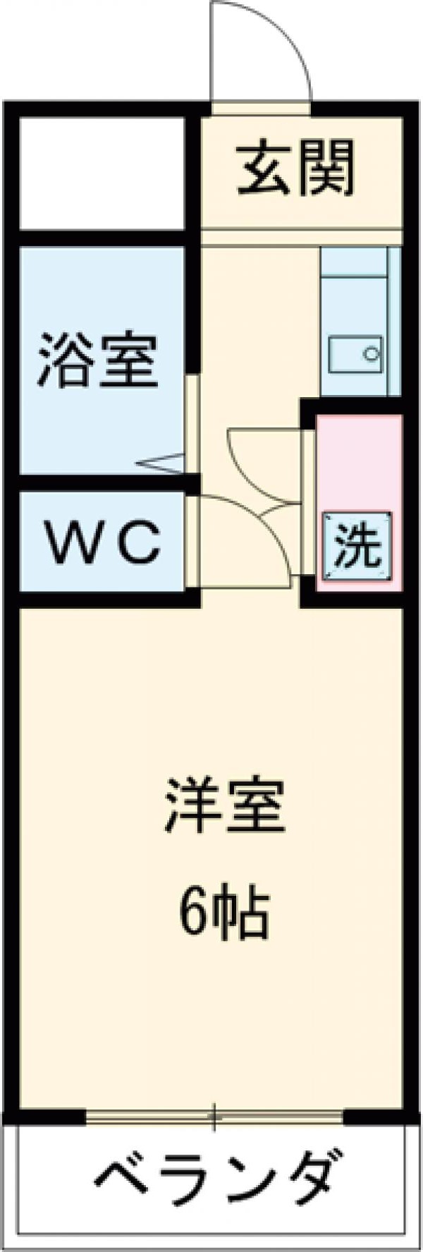 共立リライアンス四谷Vの間取り