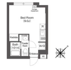 エスタート大井町フォレスト・510号室の間取り