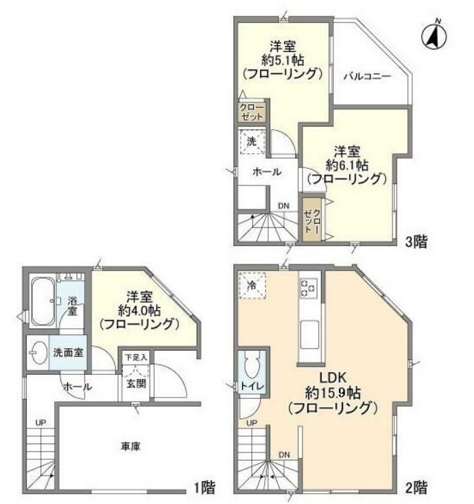 Kolet竹ノ塚東の間取り
