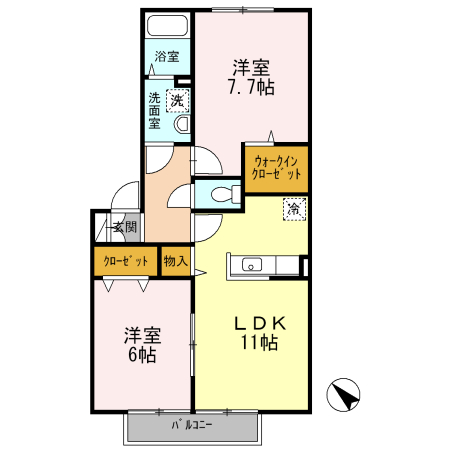 リースランド泉ヶ丘の間取り