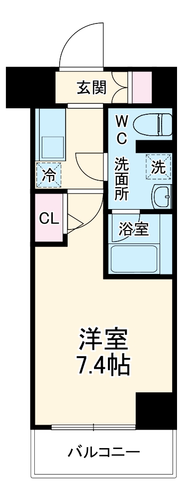 パークプライム阪東橋の間取り