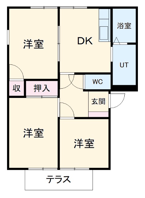 サンヴィレッジ堂子の間取り