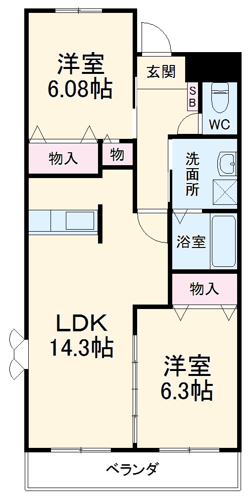 オオシマハイツベルの間取り