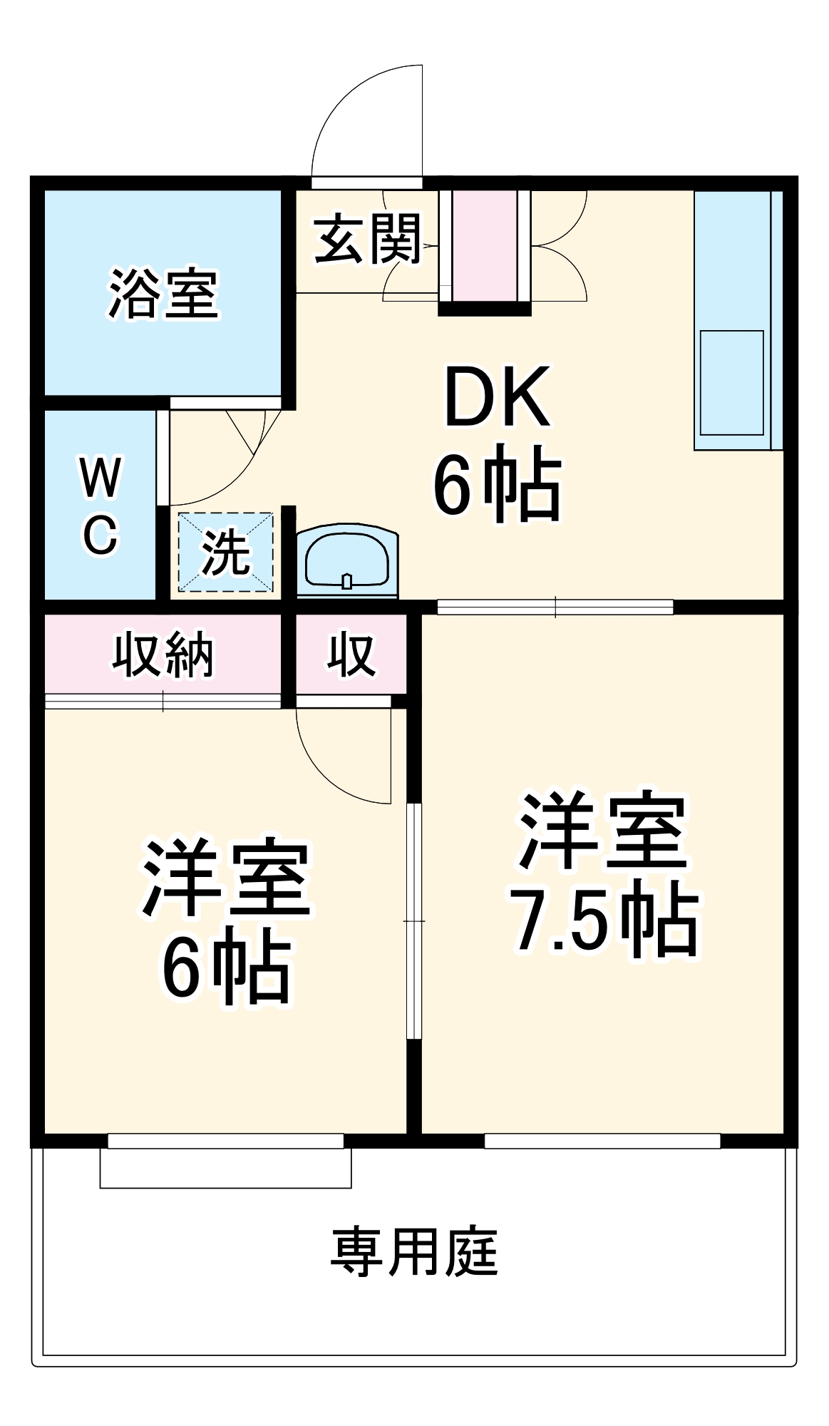 ハイツ蓑川の間取り