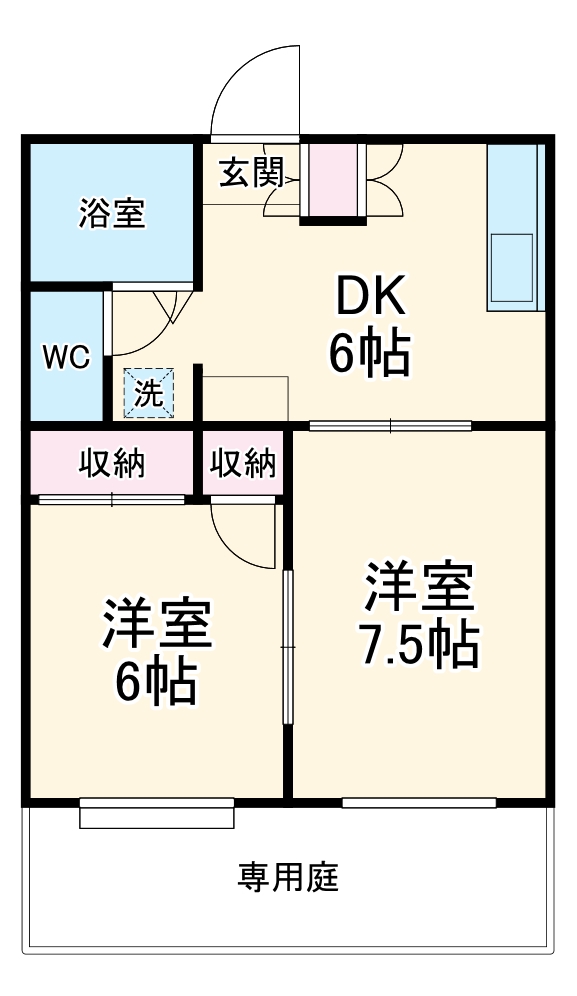 ハイツ蓑川の間取り