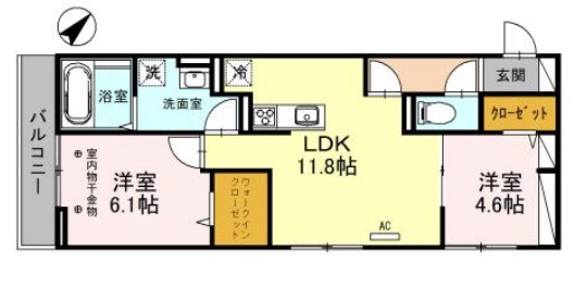 ベルクレストの間取り