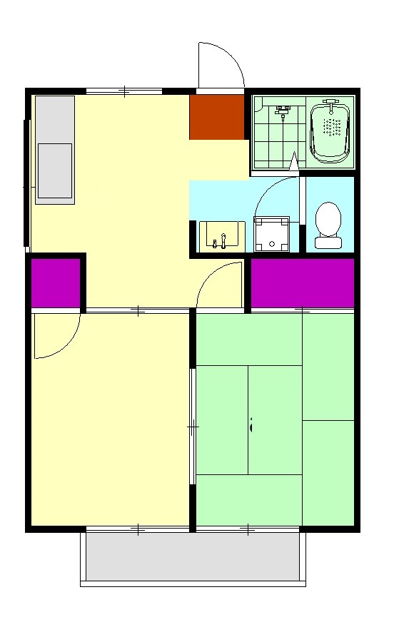 コートナカノⅡの間取り