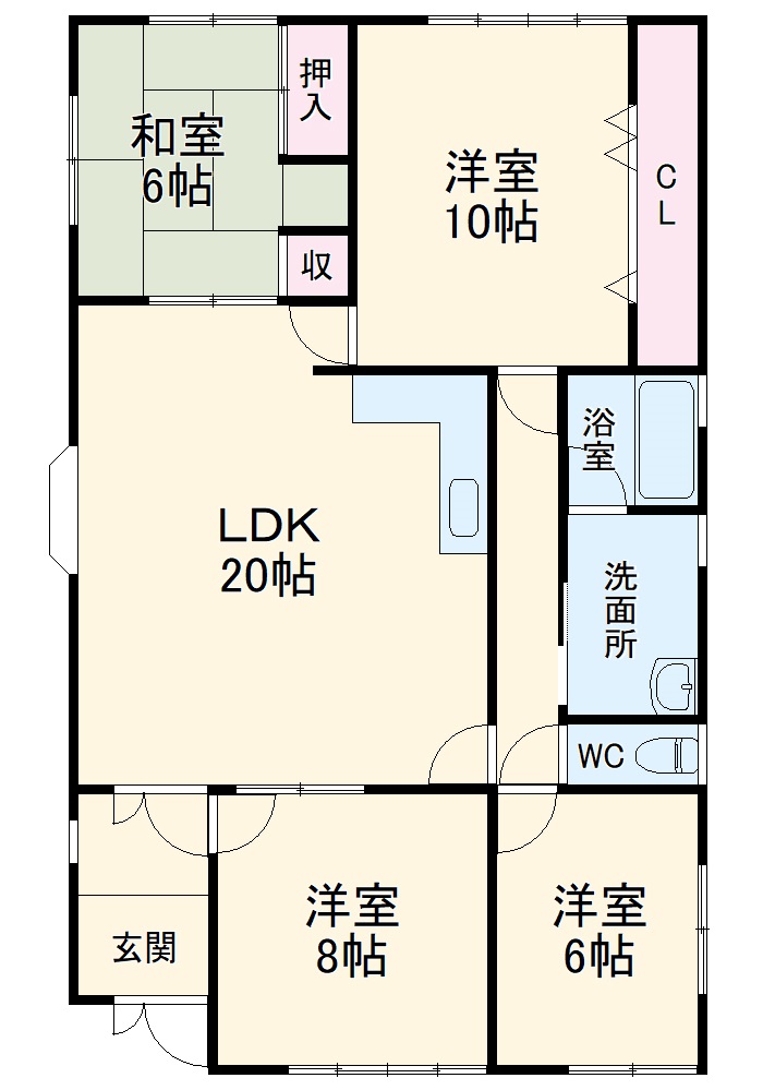 中野町さくらマンションの間取り