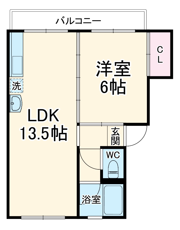 藤が丘団地6号棟の間取り