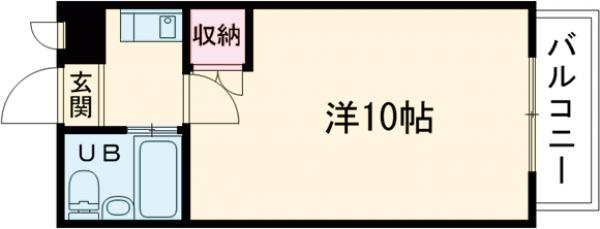 ベルメゾンアルヴェ・405号室の間取り
