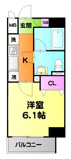 ライジングプレイス綾瀬二番館の間取り