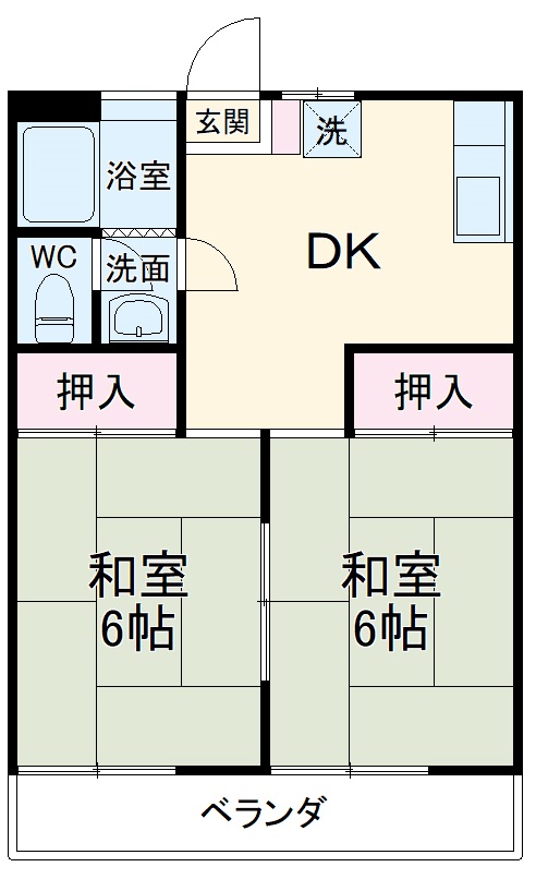 丸山マンションの間取り