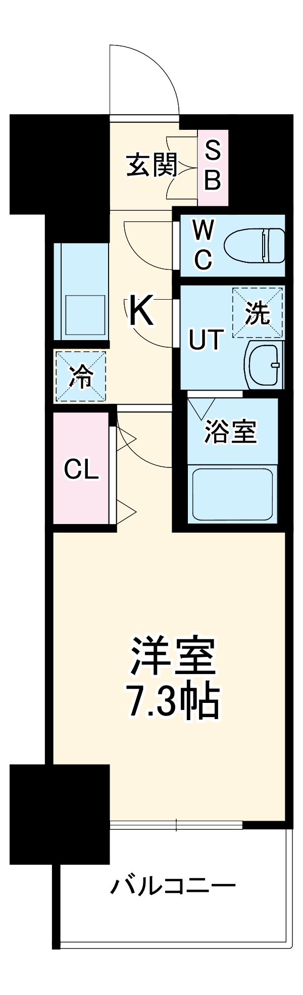 S-RESIDENCE池下駅前の間取り