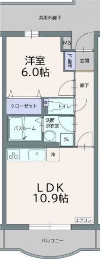 フィールドコート クレアの間取り