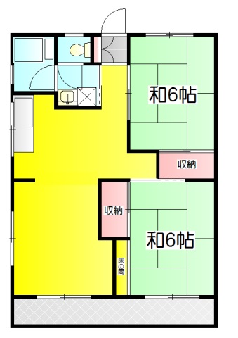第1コーポ長谷川の間取り
