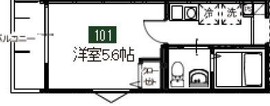 MELDIA西青木1丁目No.3の間取り