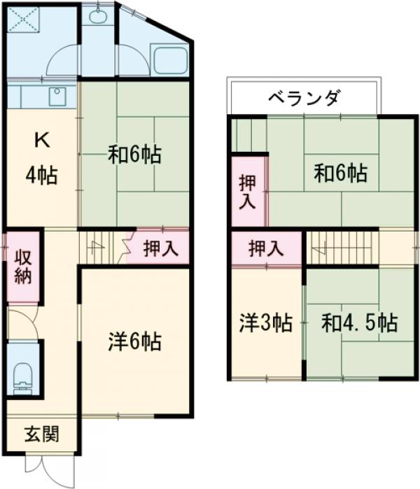 南区久世大薮町戸建ての間取り