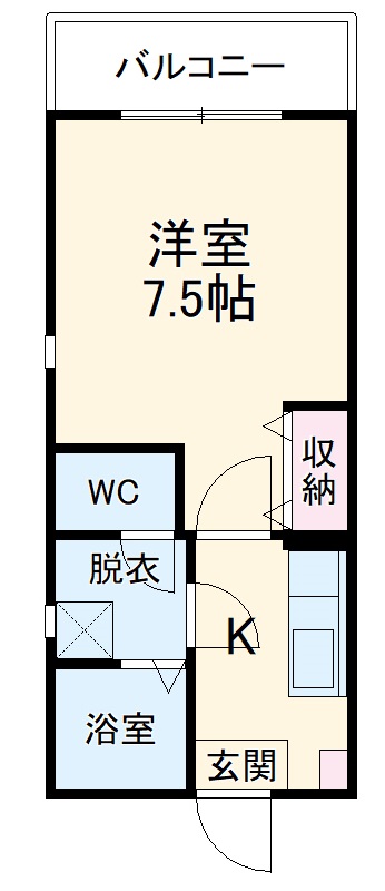 クレフラスト更屋敷Ⅱの間取り