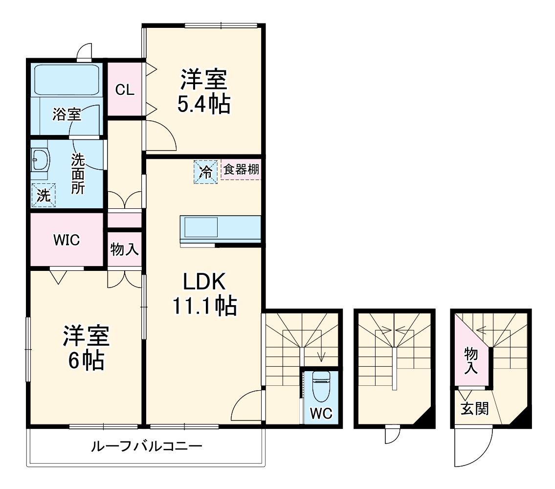 porte bonheurの間取り