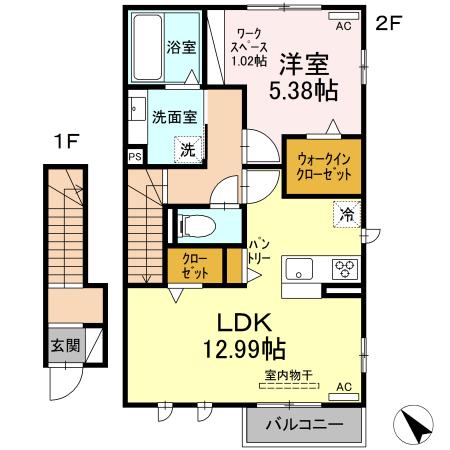 D-roomジーエーの間取り
