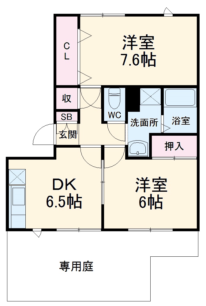 サンハウス横前の間取り