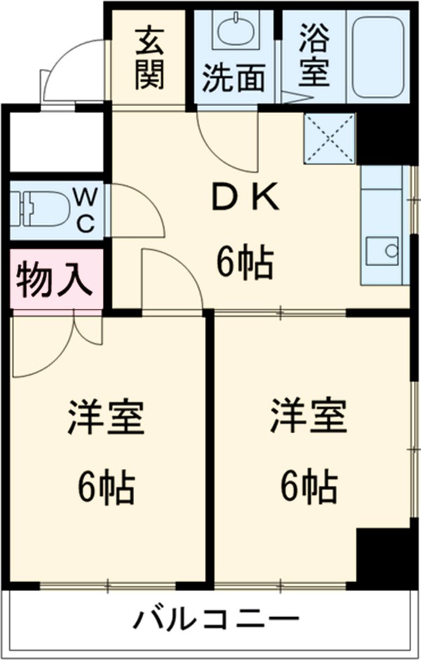 秀友ハイツの間取り