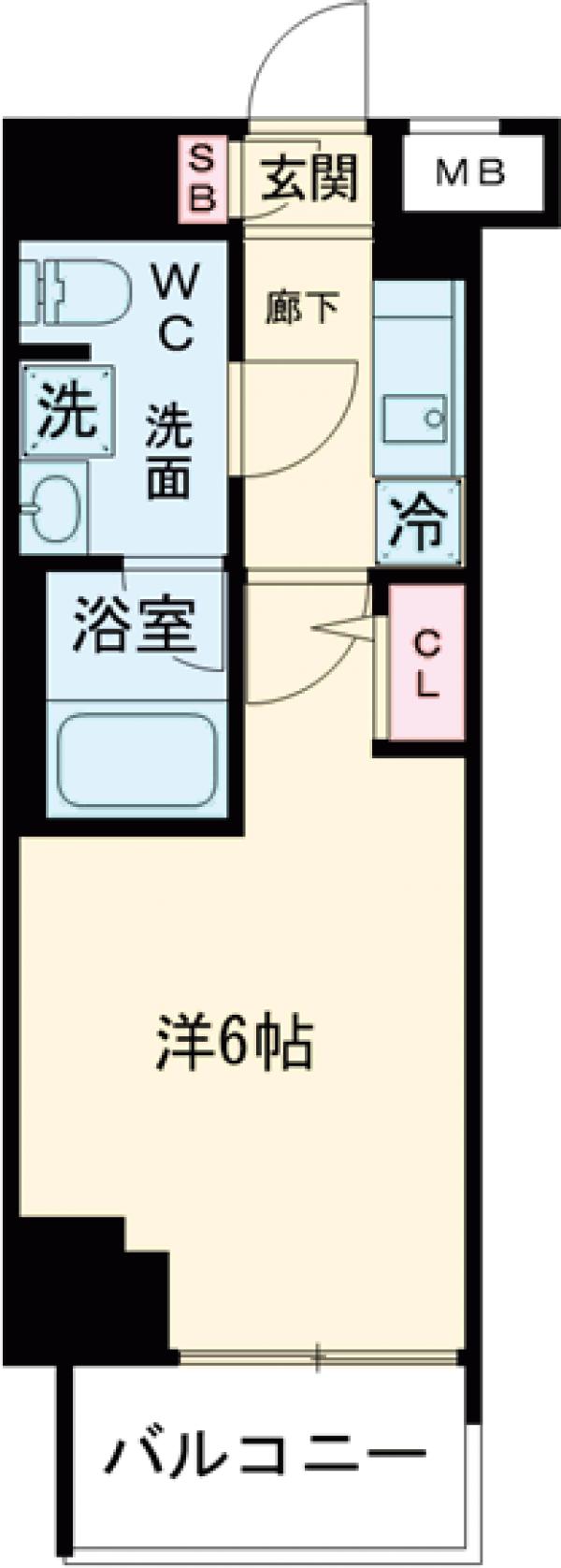 メインステージ立川Ⅵの間取り