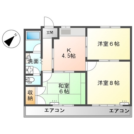 サンパレス尾崎の間取り
