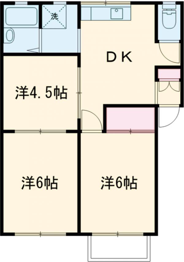 コーポ秋田Cの間取り