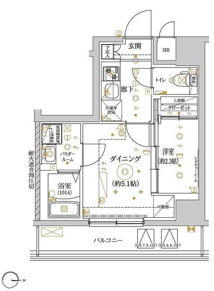 RELUXIA王子の間取り