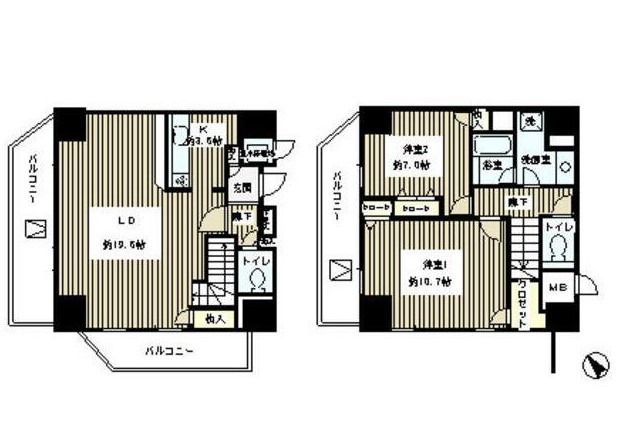 トレステージ目黒の間取り