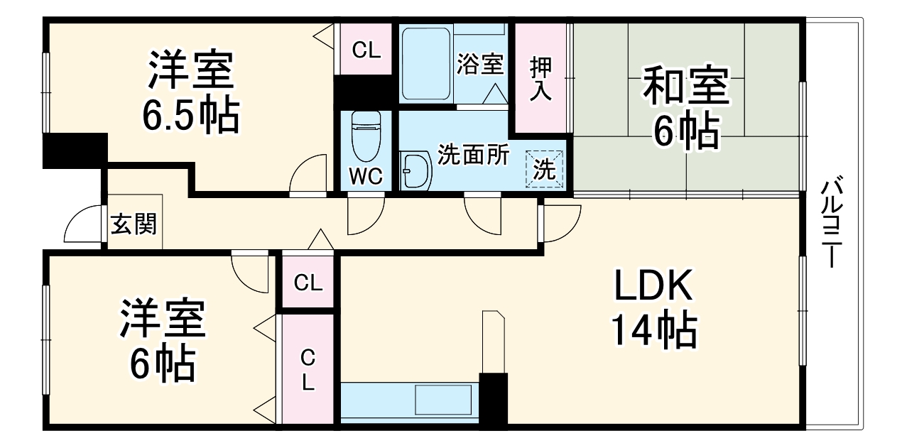 グランシャリオ箕面の間取り
