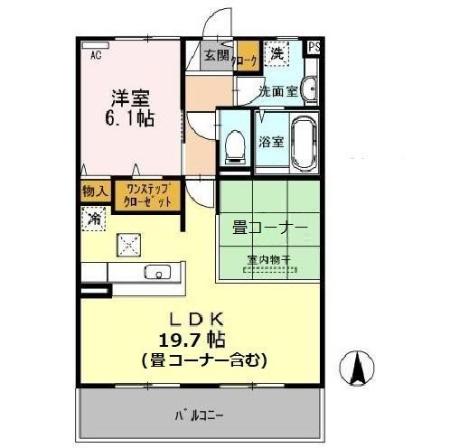 たまきA棟の間取り