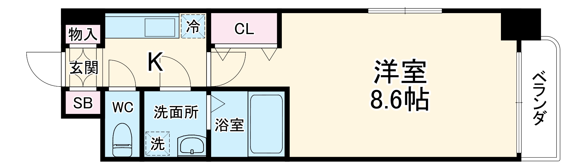 エスリード福島第5の間取り